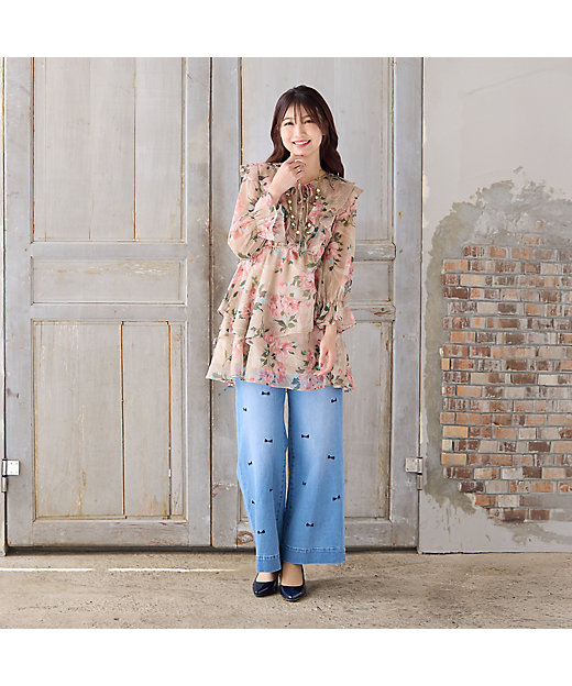 フリルチュニック（51025502） | Rose Tiara (Women/大きい