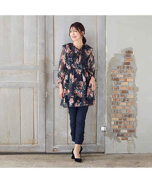 フリルチュニック（51025502） | Rose Tiara (Women/大きい