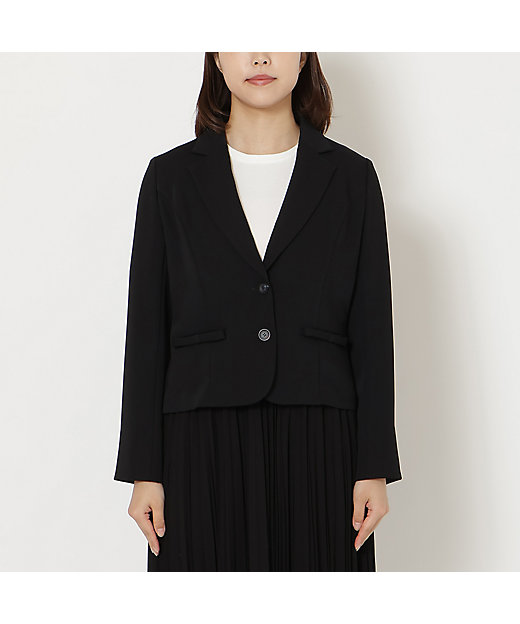 接触冷感／シワになりにくい】リボンポケットテーラードジャケット