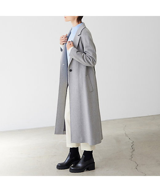 R－ISM名品アイテム】カシミヤ100％ロングコート