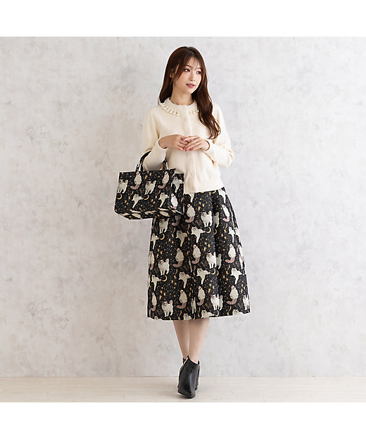 キャットジャカードバッグ（82186403） | Rose Tiara (Women