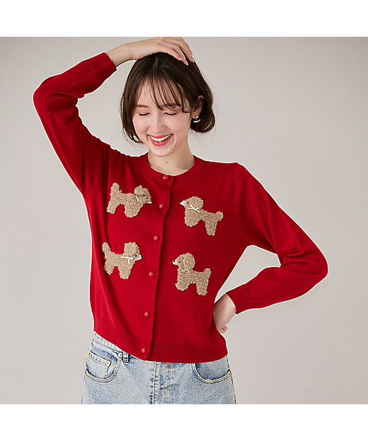 プードルニットカーディガン（82136502） | Rose Tiara (Women