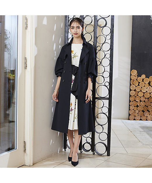 ギャザースリーブトレンチコート（83071401） | Rose Tiara