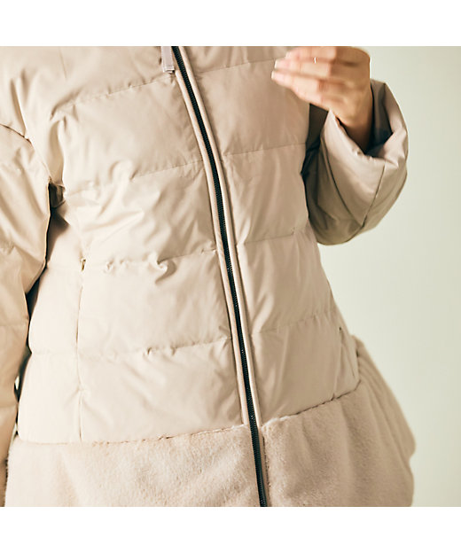 裾ファーダウンジャケット（83076401） | Rose Tiara (Women