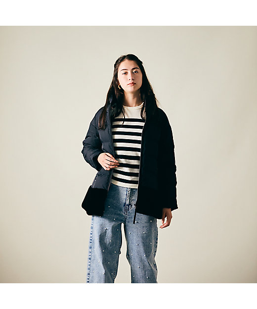 裾ファーダウンジャケット（83076401） | Rose Tiara (Women