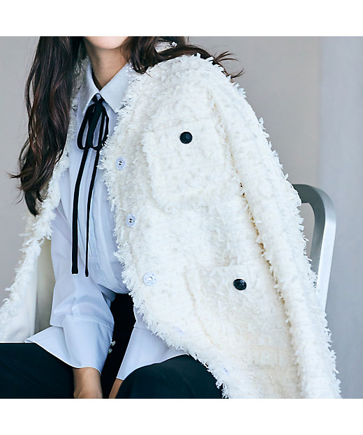 ファンシーツイードフリンジジャケット（83101502） | Rose