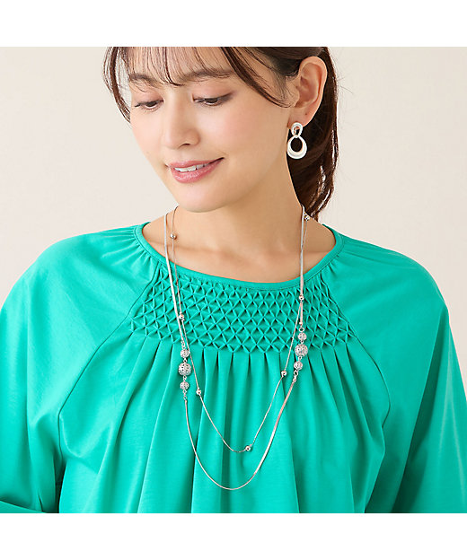 サークルモチーフ2連ネックレス（12142602） | LOBJIE (Women