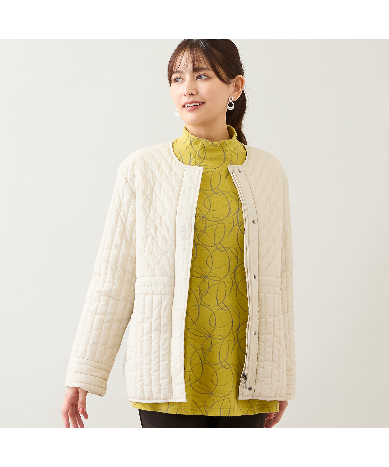 キルティングジャケット（12101601） | LOBJIE (Women