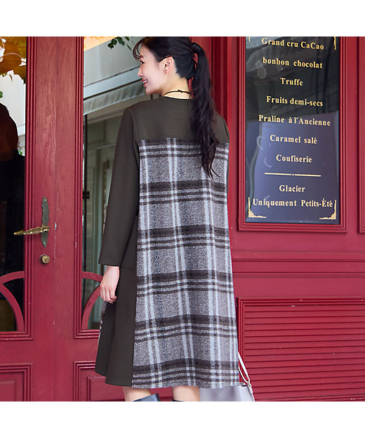 WEB限定カラーあり・3L／4Lサイズあり】スライバーチェック