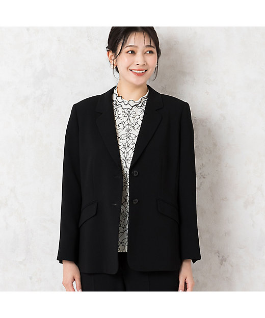 ブラックフォーマル テーラードジャケット【4Lサイズあり