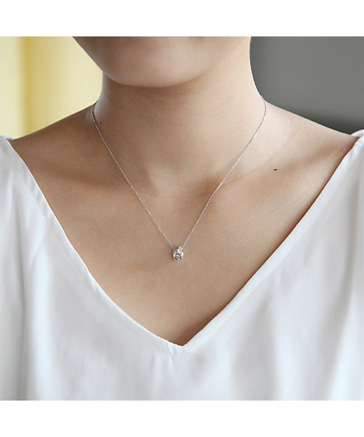 K10ホワイトゴールド ネックレス | 4℃ (Women)/ヨンドシー | 三越