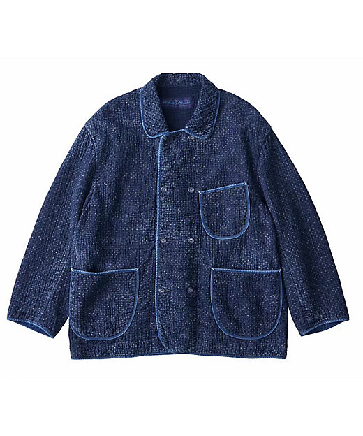 SASHIKO DOUBLE JACKET BLUE | PORTER CLASSIC