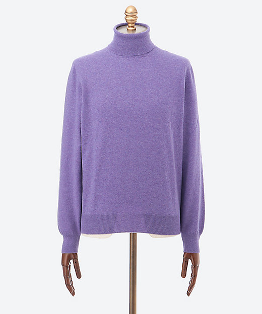 Gran Sasso タートルネックニット M パープル