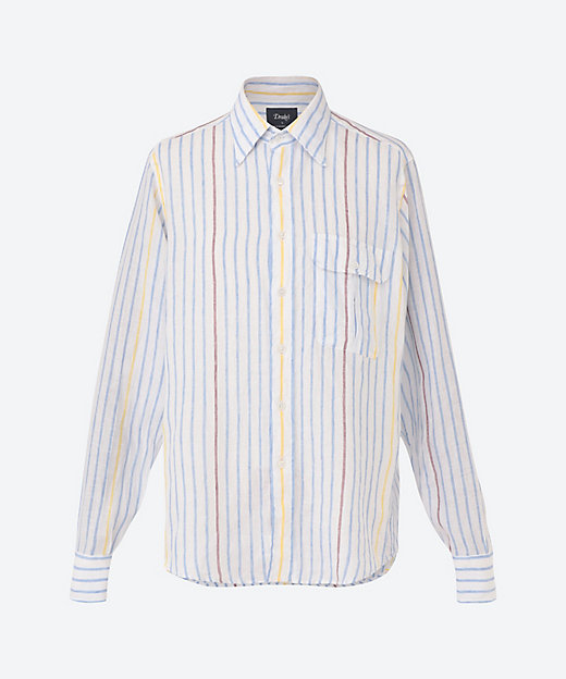 カジュアルシャツ 麻マルチストライプ DR25S／S／DR2A4C