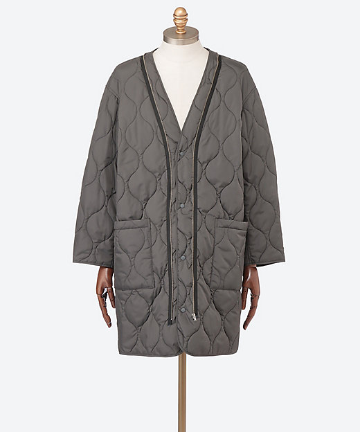 コート Scale Off Wool Balmacaan Coat 4W