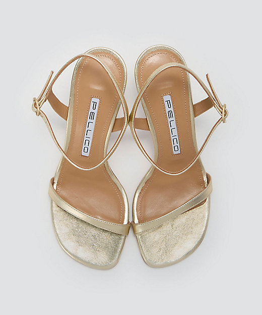 SUPER サンダル 8．5cm GOLD 6803NEW NAPPA