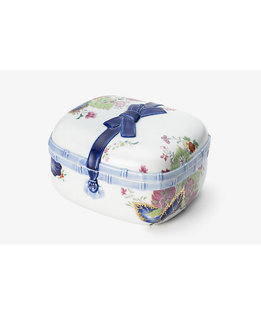 染錦絢爛草花絵 陶箱 | 深川製磁/フカガワセイジ | 三越伊勢丹