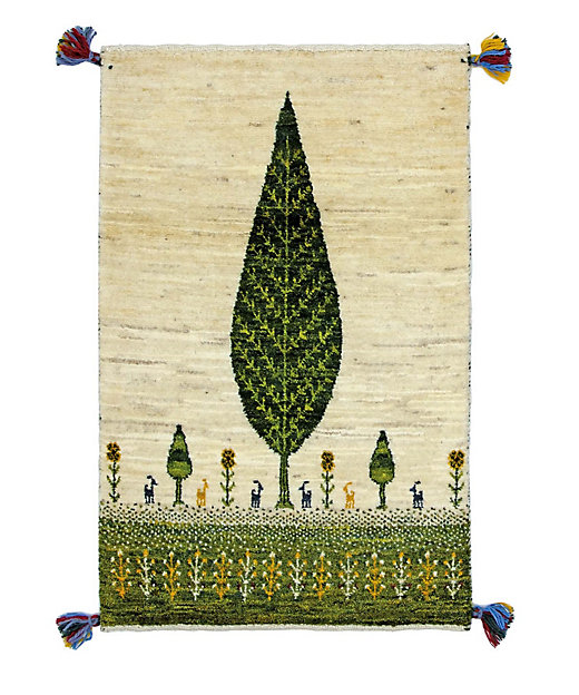 ペルシャギャッベ／カシュクリ 『一本杉の丘』 | 千代田ラグス