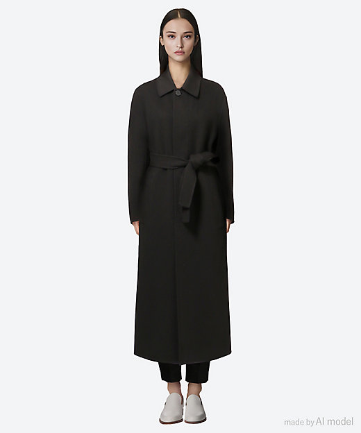 カシミヤダブルフェイスレギュラーカラーコート 7925－299