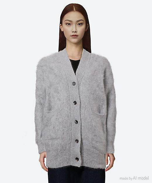 セーター CASHMERE FOX FUR CARDIGAN | BATONER