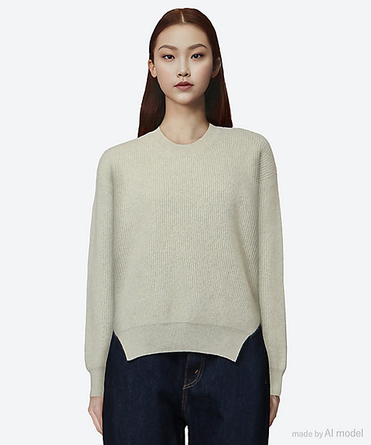 セーター CASHMERE FOX CREW NECK BN―25FL