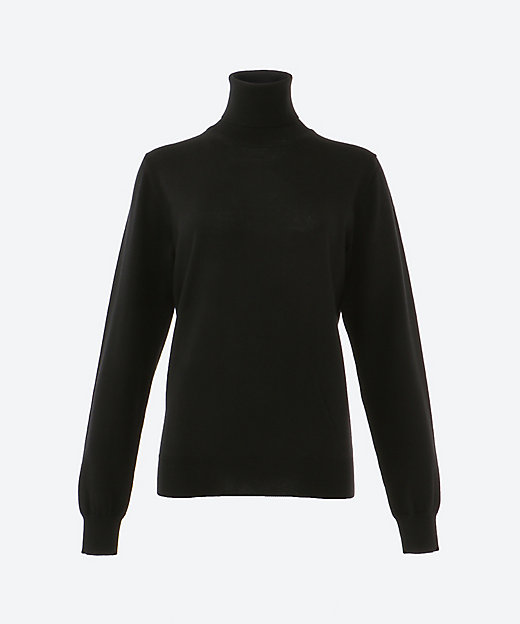 美品／SLOANE スローン 12Gメリノウールミラノリブ タートルネック