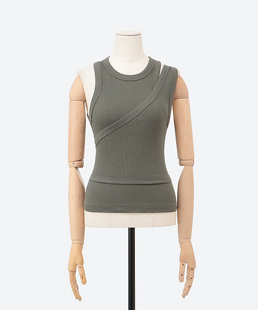 DOUBLE SHOULDER TANK TOP | HYKE (Women