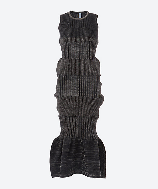 FLUTED GLITTER SLEEVELESS MERMAID