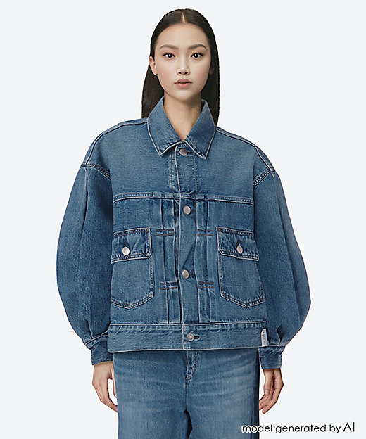 BALLOON SLEEVE DENIM JACKET／TYPE2
