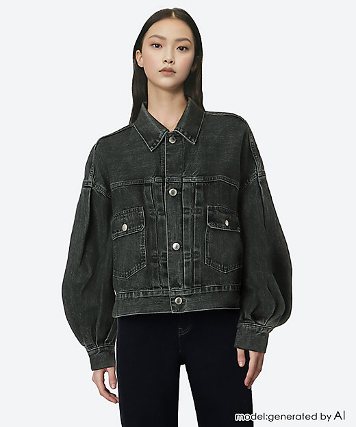 BALLOON SLEEVE DENIM JACKET／TYPE2