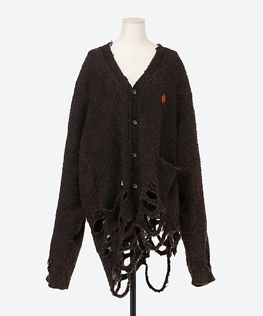 ZOMBIE SILHOUETTE KNIT CARDIGAN