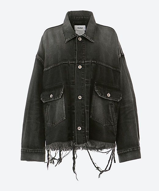 CUT OFF OVERSIZED DENIM JACKET | doublet
