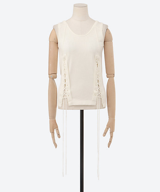 lace―up tank top OCS26111 | OPEN SESAME CLUB