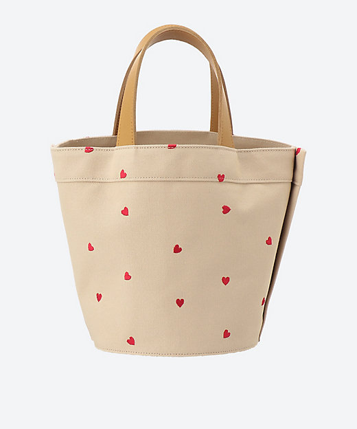 Leather―trimmed canvas tote S | LUDLOW