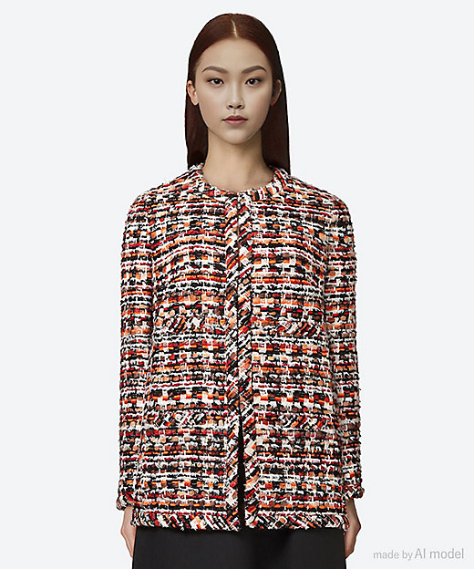 ジャケット NO COLLAR JK TWEED | MADISONBLUE (Women