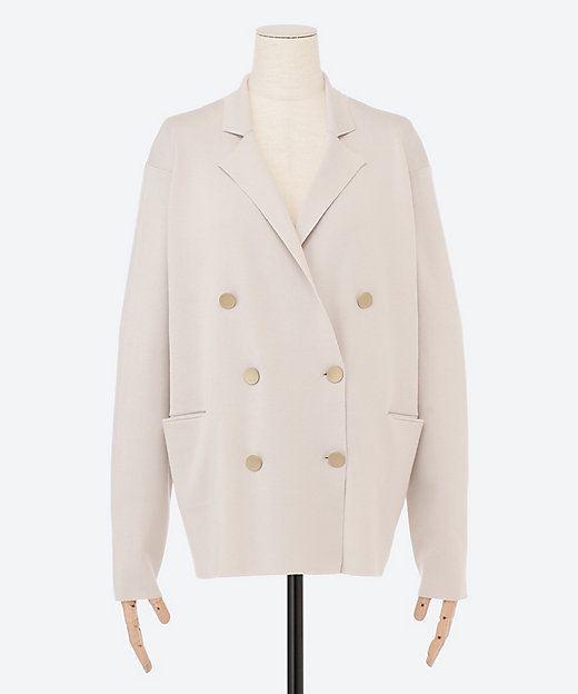 コットンシルク ニットジャケットカーディガン | ebure (Women