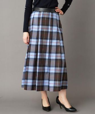 チェックタックソフトプリーツスカート（2002539449