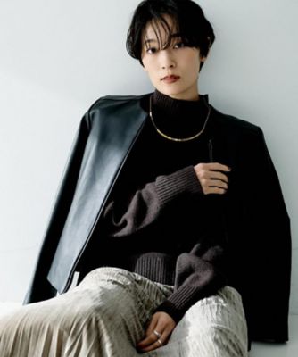 着丈短め／柔らかな質感】ラムレザージャケット（2002544575