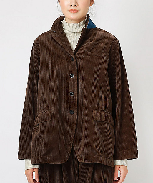 イルザジャケット・B 太畝コーデュロイのテーラードジャケット