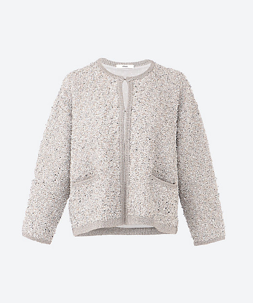 ブライトヤーンジャガード カーディガン 4310800197 | ebure