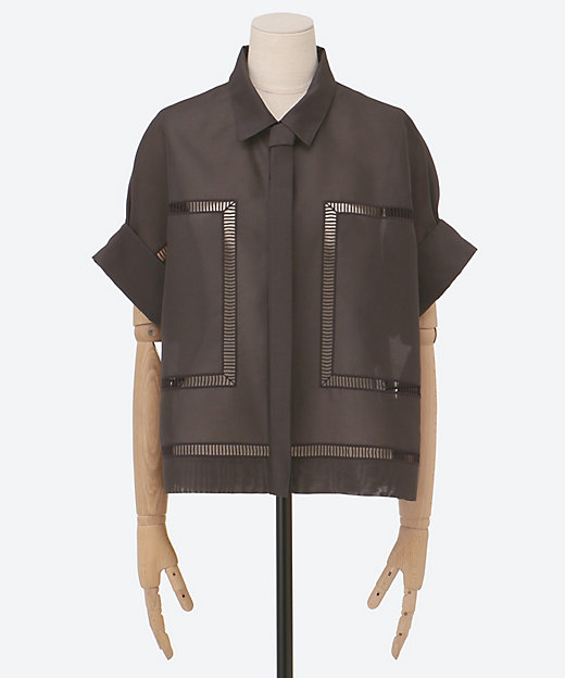 フラッフィーオーガンジー シャツ 4110700668 | ebure