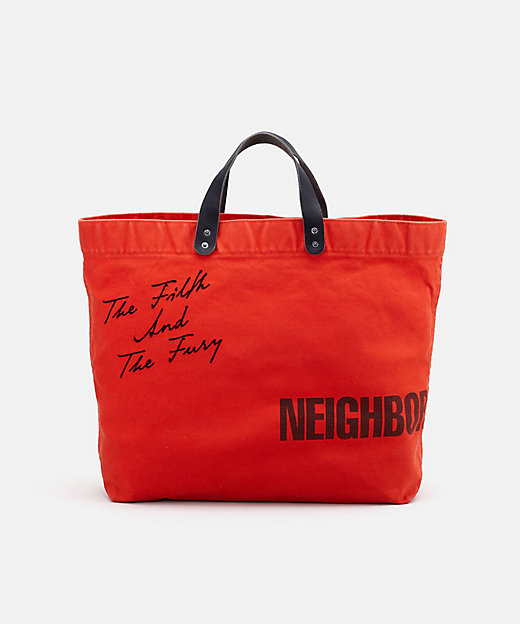 トートバッグ WASHED CANVAS TOTE BAG