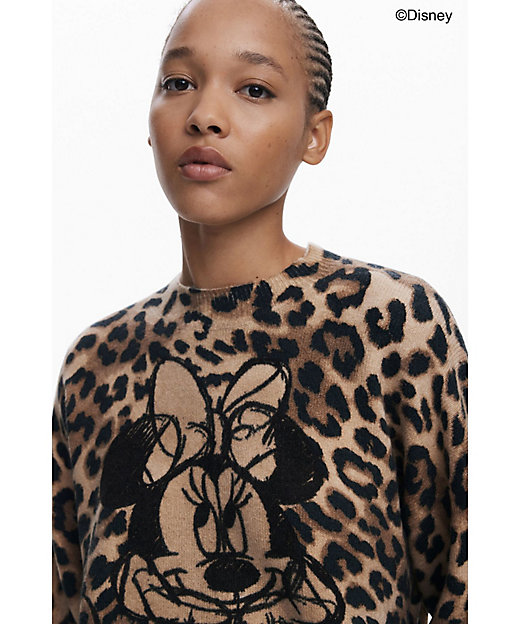 ミニーレオパード柄プリント セーター 25WWJF43 | Desigual