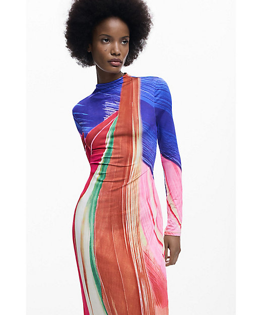 アーティロングスリーブワンピース 26SWVKX4 | Desigual