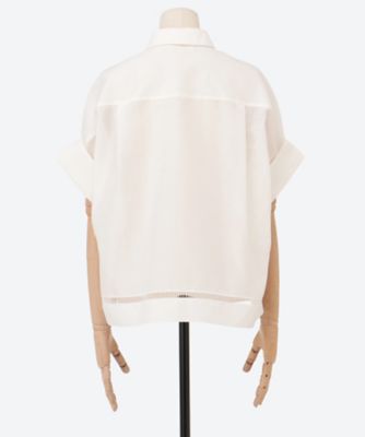 フラッフィーオーガンジー シャツ 4110700668 | ebure