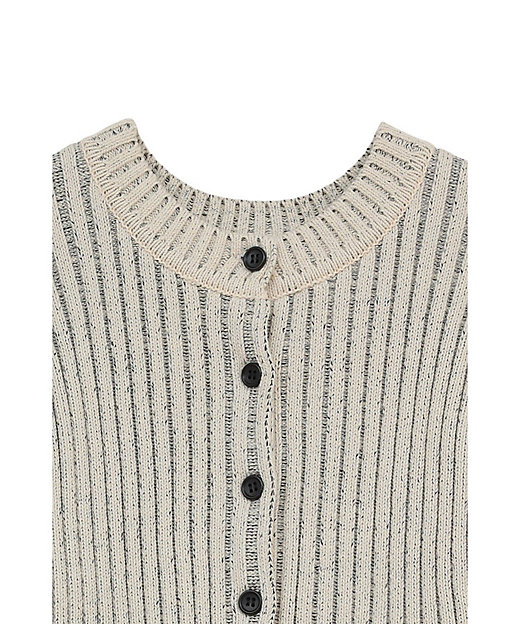 W FACE SHORT FRILLED KNIT TOPS 10106