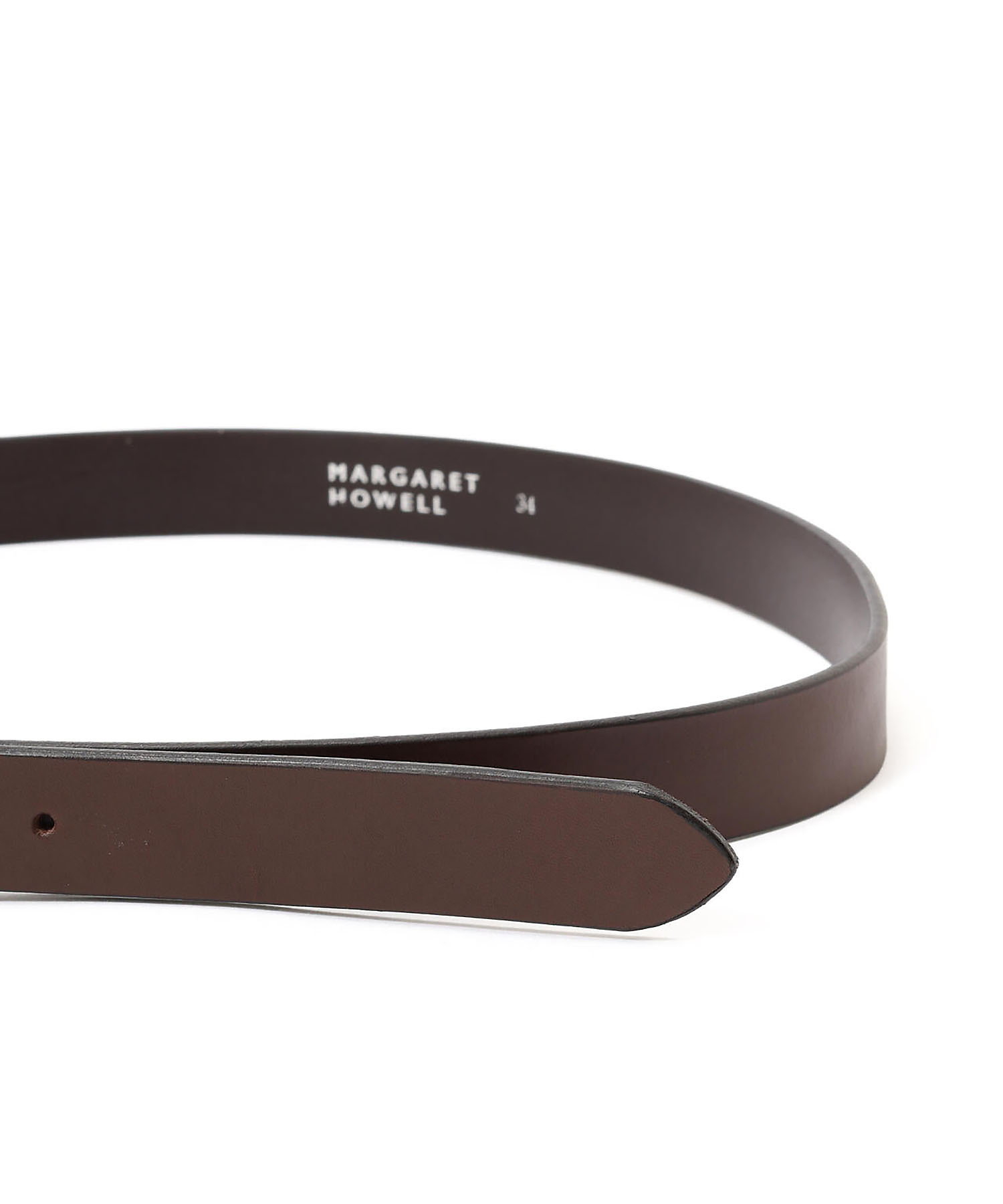 ベルト OILED LEATHER NARROW BELT