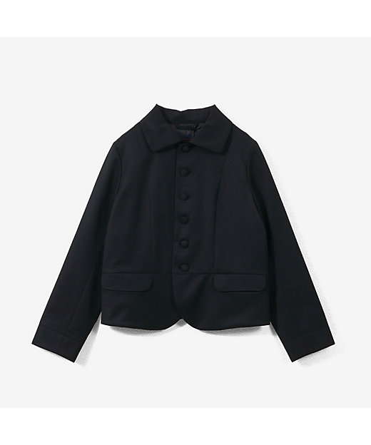 ウールギャバラウンドカラーコンパクトジャケット | GRANDMA MAMA