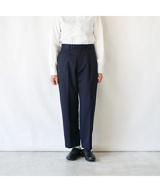 ウールギャバタックテーパードパンツ | GRANDMA MAMA DAUGHTER (Women