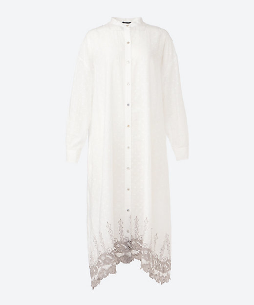 ラッコレース クレリックシャツワンピース 03GS069025